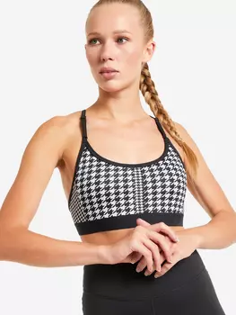 Топ бра спортивный Nike Dri-FIT Indy Icon Clash, Черный