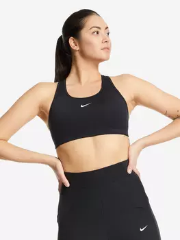 Топ бра спортивный Nike Dri-FIT Swoosh, Черный