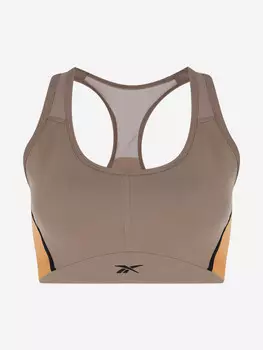 Топ бра спортивный Reebok Lux Racer Bra, Коричневый