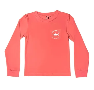 Футболка Bulldog розового цвета Saltwater Boys Co.