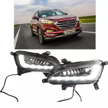 Противотуманные фары с ДХО Mobis для Hyundai Tucson (2015- по н.в. )