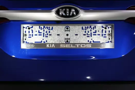 Рамка номерного знака (комплект) ТСС КИА Селтос (KIA Seltos) 2020