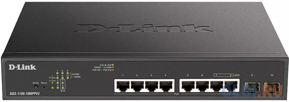 Коммутатор D-Link DGS-1100-10MPPV2/A3A