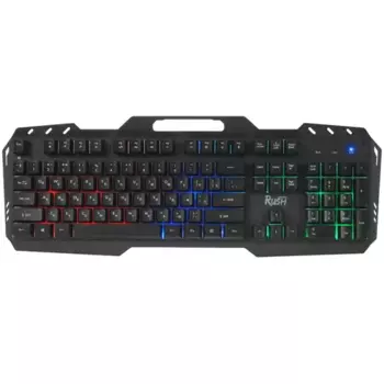 Клавиатура проводная Smartbuy RUSH Patrol , мембранная, подсветка, USB, черный (SBK-355G-K)