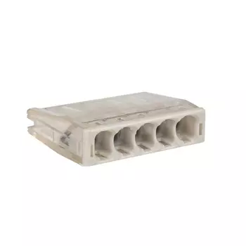 Клемма EKF СМК 2273-245 5x0.5-2.5 мм2, с пастой, серая/прозрачная (plc-smk-2273-245})