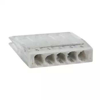 Клемма EKF СМК 2273-245 5x0,5...2,5 мм, 5шт., с пастой, белый (plc-smk-2273-245b)