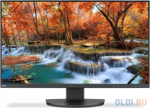 Монитор жидкокристаллический NEC Монитор LCD 27'' [16:9] 1920х1080(FHD) AH-IPS, nonGLARE, 250cd/m2, H178°/V178°, 1000:1, 5K:1, 16,7 миллионов цветов, 6ms, VGA, HDMI, 2xDP, USB-Hub, Height adj, Pivot, Tilt, Swivel, Speakers, 3Y, Black