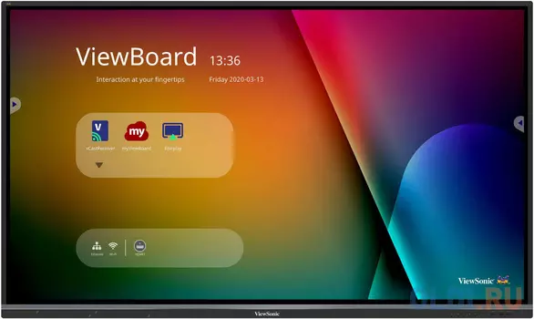 Монитор жидкокристаллический ViewSonic Интерактивный дисплей LCD 75" 16:9 3840x2160 UHD, 1,07B, 5000:1, TOUCH, 5Y