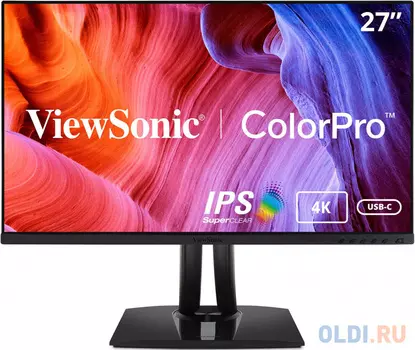 Монитор жидкокристаллический ViewSonic Монитор LCD 27'' 16:9 2560х1440(WQHD) IPS, nonGLARE, 300cd/m2, 178°/178°, 1300:1, 20М:1, 1.07B, 14ms,