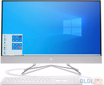 Моноблок 23.8" FHD HP 24-dp0044ur silver (Ryzen 3 4300U/4GB/256GB SSD/noDVD/AMD Int/Dos) (25X29EA)