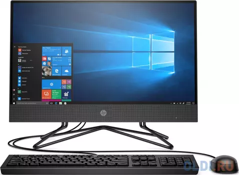 Моноблок/ HP 200 G4 AIO 21,5" NT with VA panel 21.5"(1920x1080 (матовый))/Intel Core i5 10210U(1.6Ghz)/8192Mb/256PCISSDGb/DVDrw/WiFi/war 1y/DOS + Iron Gray