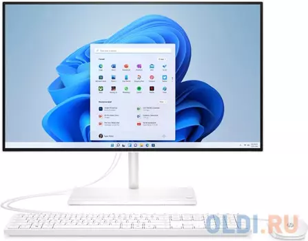 Моноблок/ HP 24-ck0006ny AiO 23.8"(1920x1080 IPS)/Intel Core i7 12700T(1.4Ghz)/8192Mb/512PCISSDGb/noDVD/Int:Intel Internal Graphics /Cam/WiFi/