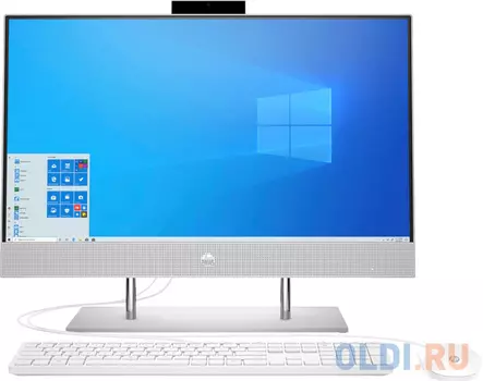 Моноблок/ HP 24-dp0054ur AiO 23.8"(1920x1080)/AMD Ryzen 5 4500U(2.3Ghz)/16384Mb/512SSDGb/noDVD/Int:AMD Intergrated Graphics /Cam/WiFi/war 1y/Sn