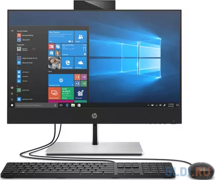 Моноблок/ HP ProOne 440 G6 AiO 23.8"(1920x1080 IPS)/Intel Core i3 10100T(3Ghz)/4096Mb/256SSDGb/DVDrw/war 1y/DOS + Fixed Height Tilt Stand, No Webcam,
