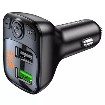 Автомобильное зарядное устройство Borofone BC41 Eminency, 2xUSB, 1А, 18 Вт, QC, черный (974443382884)