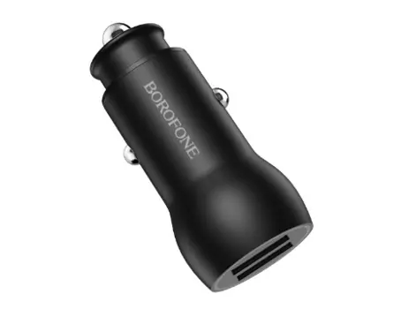 Автомобильное зарядное устройство Borofone BZ9 Wise route, 2USB, 3.1A, черный