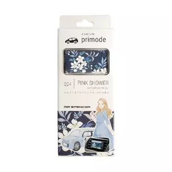 Ароматизатор автомобильный на кондиционер EIKOSHA GIGA Primode, PINK SHOWER/розовый дождь (Q24)