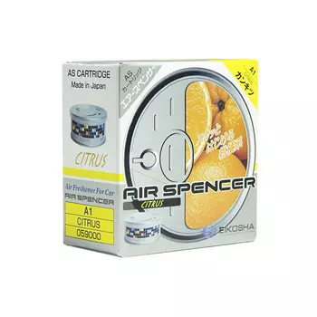 Ароматизатор автомобильный на приборную панель EIKOSHA SPIRIT REFILL , меловой, CITRUS/цитрус (A-1)