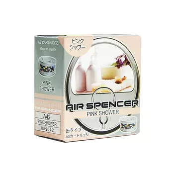 Ароматизатор автомобильный на приборную панель EIKOSHA SPIRIT REFILL, меловой, PINK SHOWER/розовый дождь (A-42)