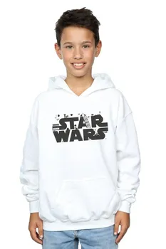 Минималистичная толстовка с логотипом Star Wars, белый
