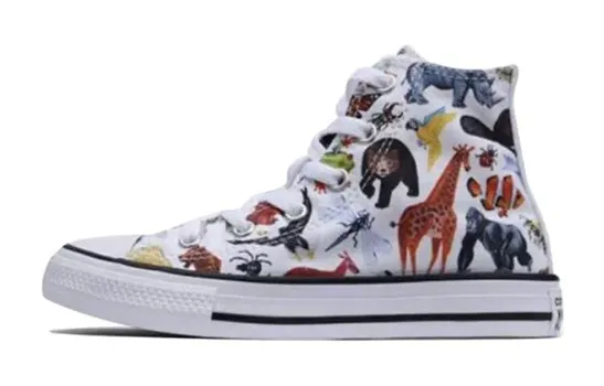 Кеды детские Converse Chuck Taylor All Star Kids с принтом, белый