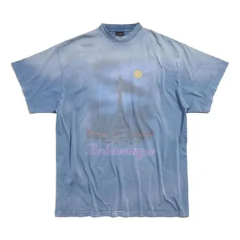 Футболка Balenciaga SS24 T, синий