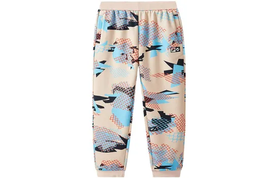 Детские трикотажные спортивные штаны FILA, цвет Allover Print