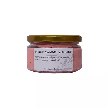 BOUTIQUE DE SAVON Кремовый скраб Персиковый йогурт 250.0