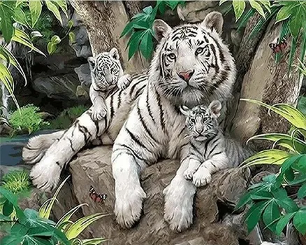 5D алмазная живопись тигр горный хрусталь комплект художественная алмазная вышивка животное Алмазная мозаика рукоделие украшение дома Full Round 20X30CM красный