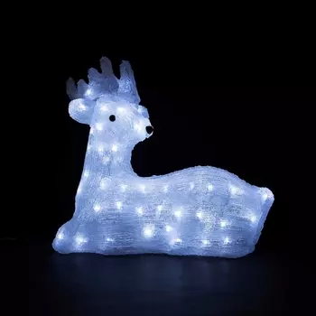 Светодиодный Олень 45см Белый 24В, LED, IP54 Laitcom Фигуры 9492023