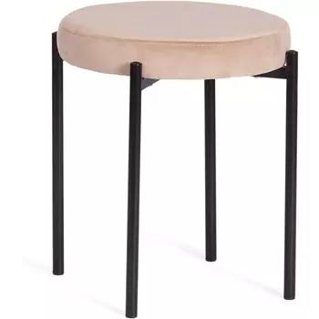 Табурет Tetchair REVO (Ткань,Металл/Бежевый,Черный) 20644