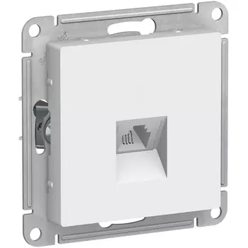 Телефонная розетка RJ-11 (белый) Systeme Electric AtlasDesign ATN000181