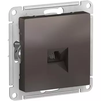 Телефонная розетка RJ-11 (мокко) Systeme Electric AtlasDesign ATN000681