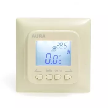 Терморегулятор электронный LTC кремовый AURA Technology 730