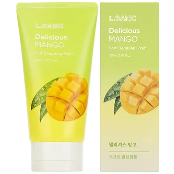 LSANIC Пенка для умывания Очищающая с экстрактом манго Delicious Mango Soft Cleansing Foam