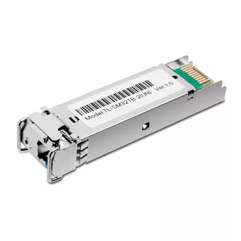 Модуль SFP TP-Link TL-SM321B-2, 2 км, LC, Tx:1310 нм, Rx:1550 нм, 1.25 Гбит/с, SM, одинарный, WDM, DDM