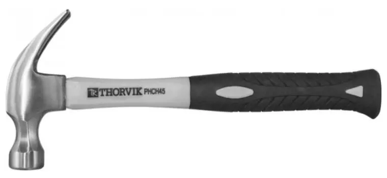 Молоток столярный, рукоять стекловолокно (фиберглас), боек сталь 450 г, Thorvik PHCH45