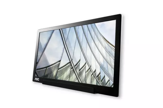 Монитор 15.6" AOC I1601FWUX IPS, 1920x1080 (16:9), 220кд/м2, 5мс, 160°/160°, USB Type-C, черный/серый (I1601FWUX)