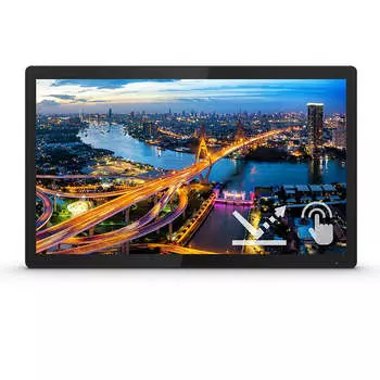 Монитор 21.5" Philips 222B1TFL/00 IPS, сенсорный, 1920x1080 (16:9), 400кд/м2, 4мс, 178°/178°, VGA, DVI, HDMI, DisplayPort, USB-Hub, черный (222B1TFL/00)
