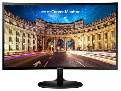 Монитор 23.5" Samsung C24F390FHI VA, изогнутый, 1920x1080 (16:9), 250кд/м2, 60Hz, 4мс, 178°/178°, FreeSync, VGA, HDMI, черный (LC24F390FHIXCI)