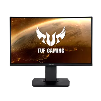 Монитор 23.6" ASUS TUF VG24VQR VA, изогнутый, 1920x1080 (16:9), 350кд/м2, 165Hz, 1мс, 178°/178°, HDMI, DisplayPort, черный (90LM0577-B01170)
