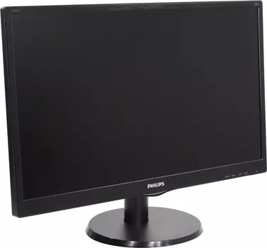 Монитор 23.6" Philips 243V5QSBA MVA, 1920x1080 (16:9), 250cd/m2, 8ms, VGA, DVI, черный