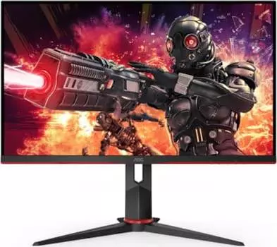 Монитор 23.8" AOC 24G2ZE IPS, 1920x1080 (16:9), 350кд/м2, 240Hz, 0.5 мс, 170°/160°, FreeSync, HDMI, DisplayPort, черный/красный