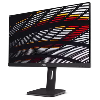 Монитор 23.8" AOC 24P1 IPS, 1920x1080 (16:9), 250кд/м2, 5мс, VGA, DVI, HDMI, DisplayPort, USB-Hub, черный