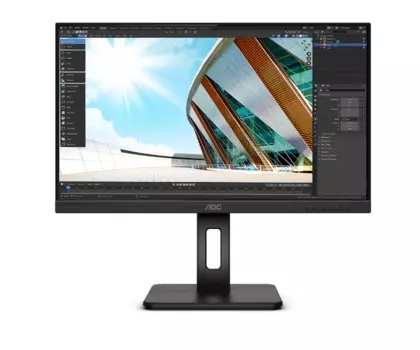 Монитор 23.8" AOC 24P2C IPS, 1920x1080 (16:9), 250кд/м2, 4мс, HDMI, DisplayPort, USB Type-C, USB-Hub, черный