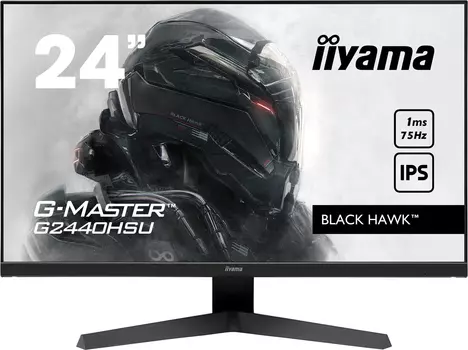 Монитор 23.8" Iiyama G-MASTER G2440HSU-B1 IPS, 1920x1080 (16:9), 250кд/м2, 1мс, 178°/178°, FreeSync, HDMI, DisplayPort, USB-Hub, черный