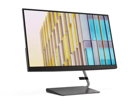 Монитор 23.8" Lenovo Q24h-10 IPS, 2560x1440 (16:9), 300кд/м2, 4мс, 178°/178°, HDMI, DisplayPort, USB Type-C, USB-Hub, темно-серый (66A8GAC6EU)