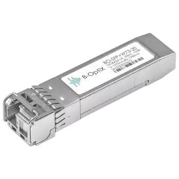 Модуль SFP+ B-OptiX, 20 км, LC, Tx:1270 нм, Rx:1330 нм, 10 Гбит/с, SM, одинарный, WDM (BO-SFP+W73-20)