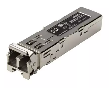 Модуль SFP Cisco, 500м, LC Duplex, Tx:850 нм, Rx:850 нм, 1 Гбит/с, MM (MGBSX1)