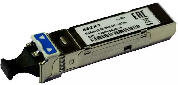 Модуль SFP+ D-Link 432XT, 10 км, LC, Tx:1310 нм, Rx:1310 нм, 10 Гбит/с, SM, двойной, DDM (432XT/B1A)